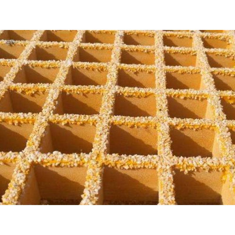 Anti-Slip Sand-Covered Fiberglass Grating for Marine Platforms and Industrial Walkways