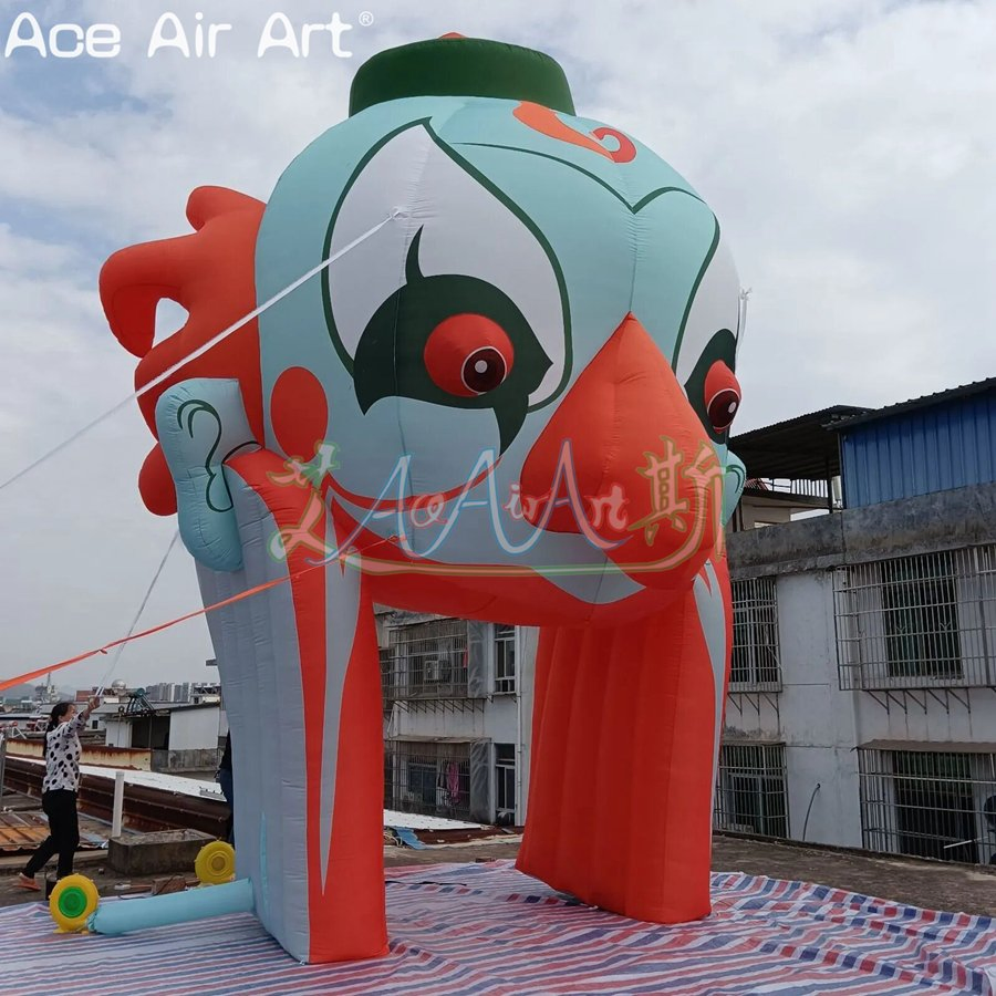 Giant Inflatable Skull Mask Arch for Halloween Entrance Archway Decoration