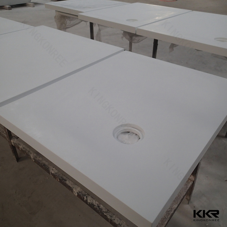 Custom Size Artificial Solid Surface Stone Deep Shower Tray Shower Base