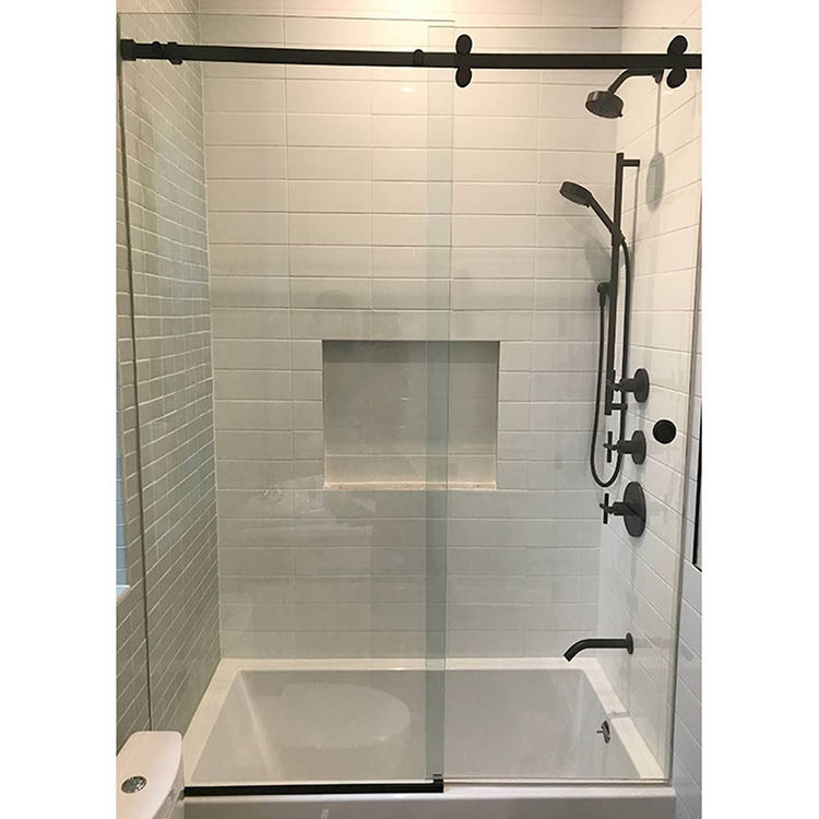 Frameless Hardware Hot Selling Tempered Glass Sliding Shower Door
