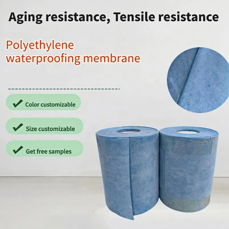 Anti-Corrosion Easy Construction Polymer Polyethylene Polypropylene Waterproof Membrane for Bathroom Basement Roof Underlayment