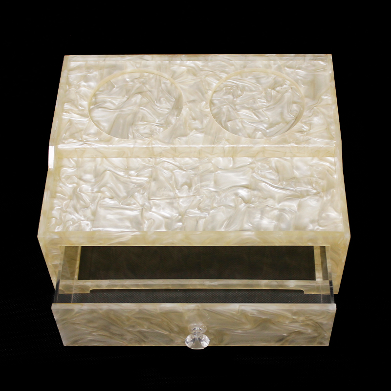 High-End Hotel Room Supplies Acrylic Storage Box Consumables Toothpaste Toilet Box