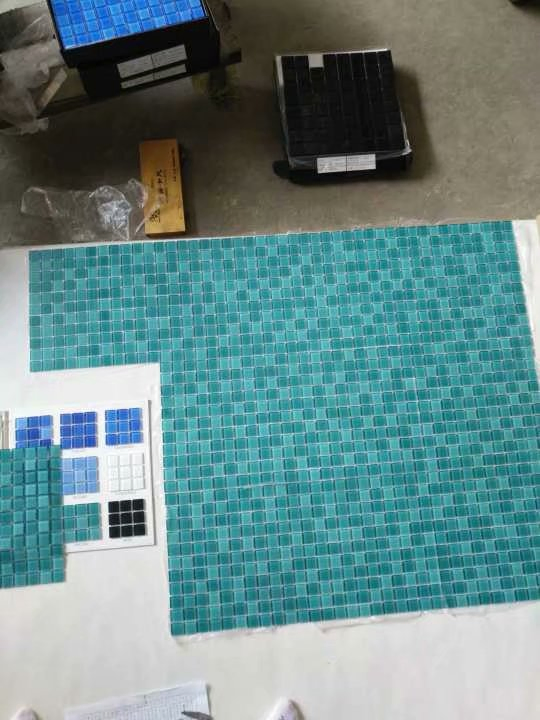 Glass Tile Mosaic Tile Swimming Pool Mosaic Decorations Mosaic out Door Mosaic