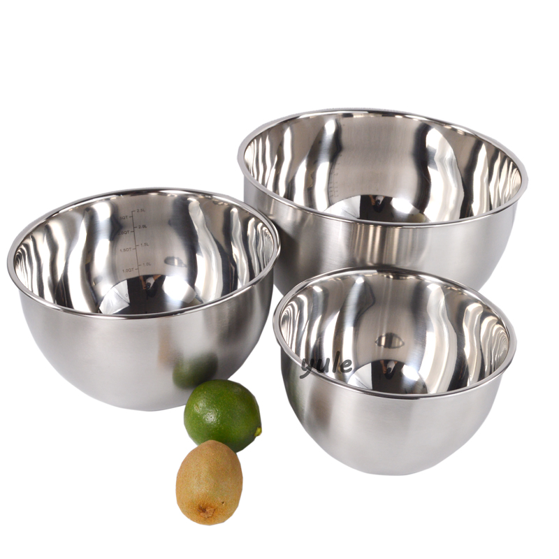 Heavy Duty for Cooking Baking Mixing and Serving Stainless Steel Mixing Bowl