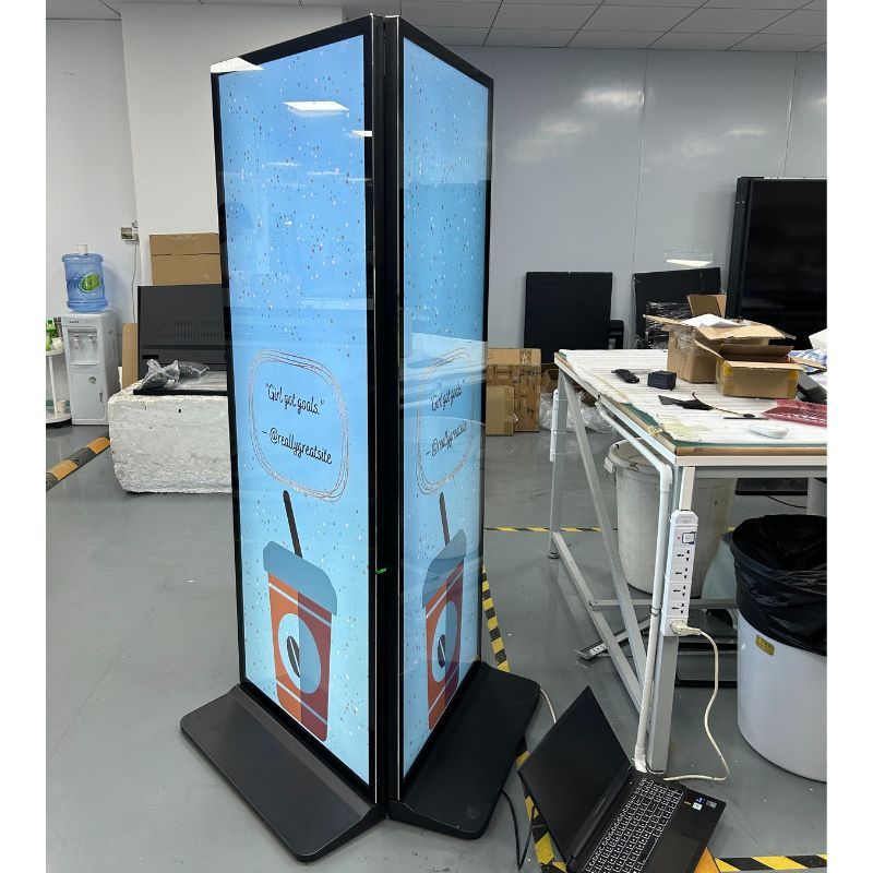 70"75"86 Inch Floor Standing 4K LCD Displays Android Advertising Screens Touch Screen Kiosk Indoor Digital Signage