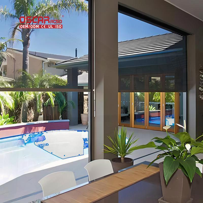 Roller S Waterproof Wind Resistant Motorized Curtain Roller Blind