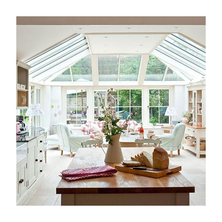 Customized Low-E Glass House 4 Season Solarium Veranda Aluminum Sunroom