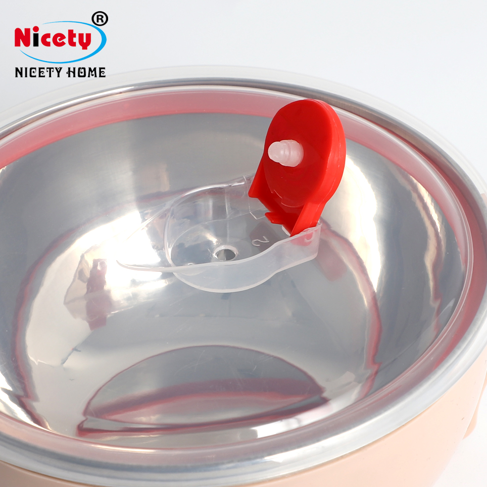 Wholesale Portable Plastic Soup Bowl Fruit Salad Bowl Stainless Steel Instant Noodle Bowl with Lids and Handle