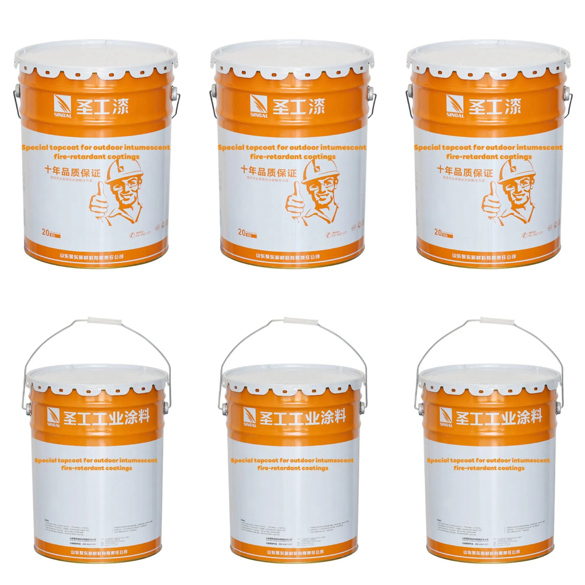 Premium Special Topcoat Single-Component for Outdoor Intumescent Fire-Retardant Fireproof Coating
