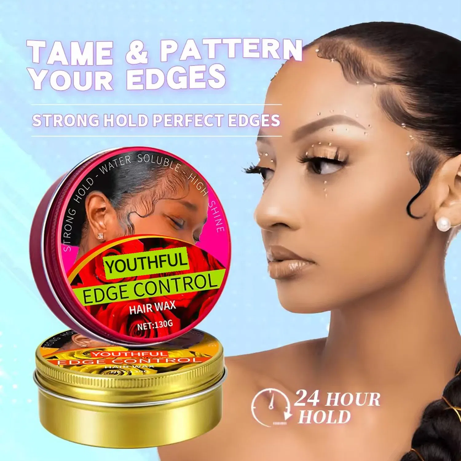 Youthful High Quality Non Greasy Styling Hair Color Wax