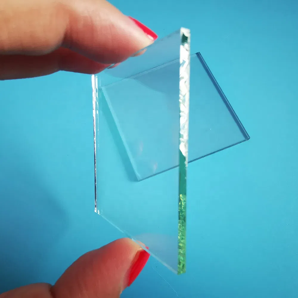 Clear Glass Thin Square/Round 1.1/1.3mm Thick Soda Lime Float Glass Sheets