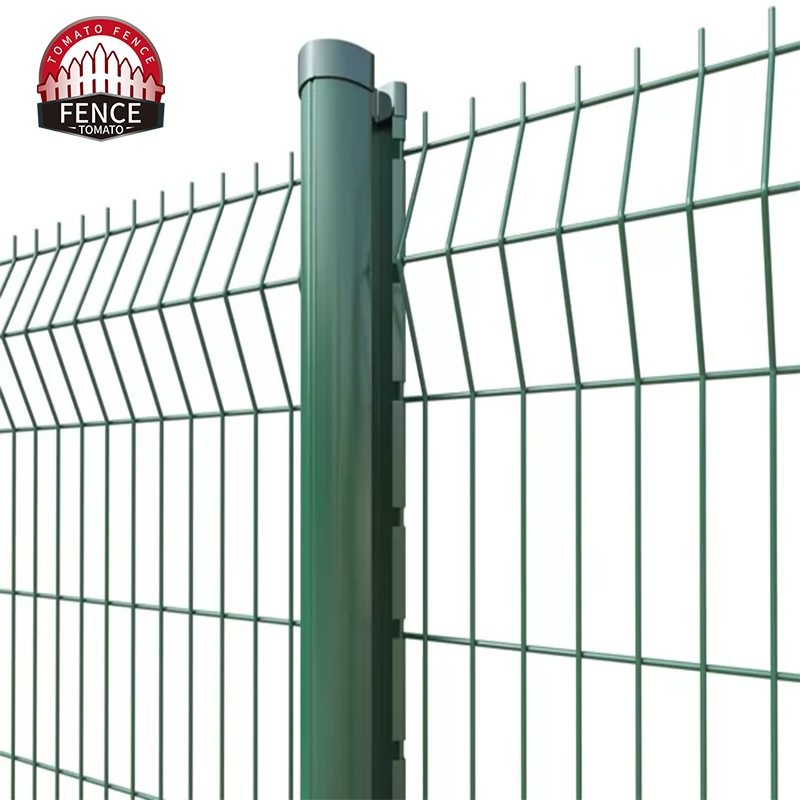 Панели для забора 3D стальные сварные зеленые 6 калибр