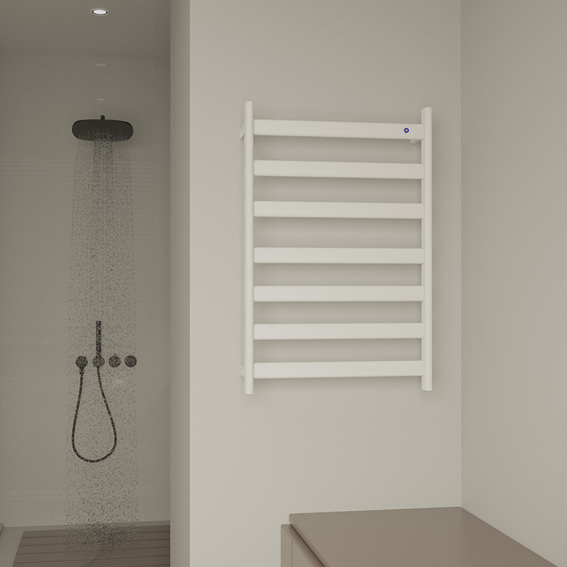 Sanipro OEM/ODM Towel Warmer Stainless Steel Bathroom Drying Radiator 7-Bar Rails Smart Electric Heated Towel Rack for Hotel