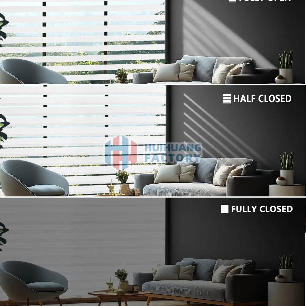 Factory Directly-Sale Electrically Controlled Zebra Blinds for Home or Office