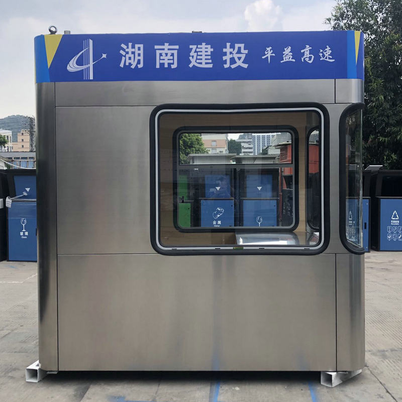 Custom-Designed Portable Toll Booth Prefabricated Stainless Steel Guard Room