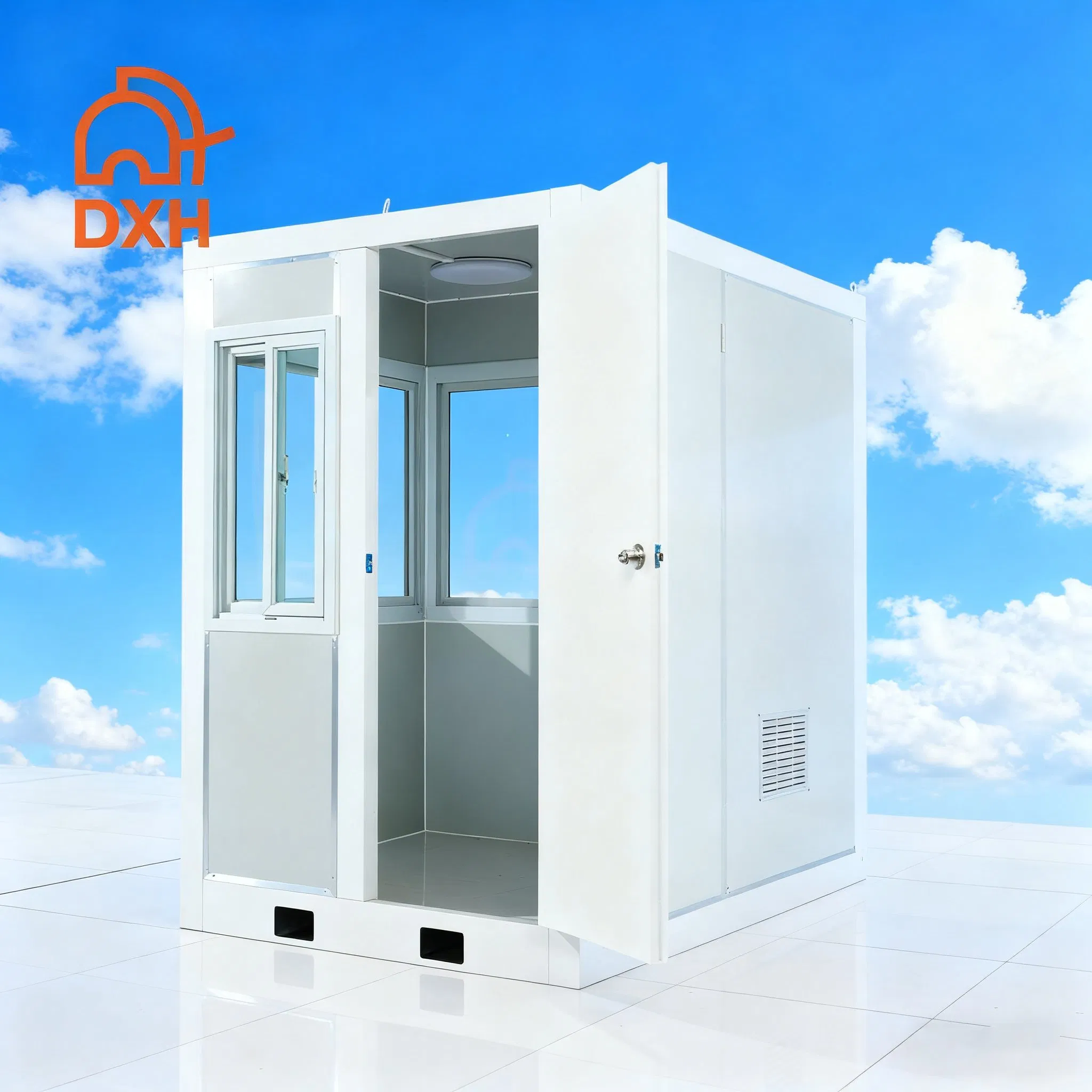 Dxh Toll Information Construction Site Access Control Factory Park Security Booth Prefabricated Container Guard House