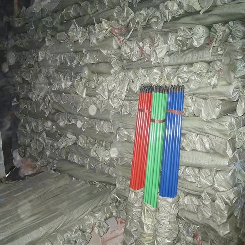 Colorful Wooden Broom Handle Cleaning Tools Wood Mop Stick Handle