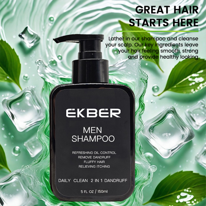 Custom Sulfate Free Shampoo Refreshing Oil Control 2-in-1 Anti-Dandruff Men Shampoo