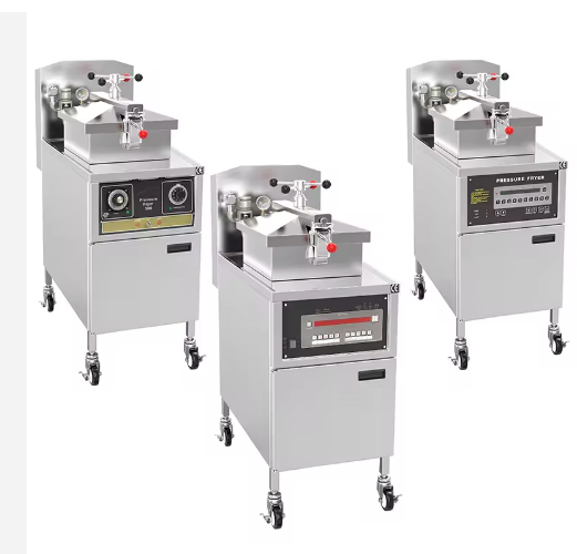 Professional Commercial Pressure Fryer with Oil Filtration System