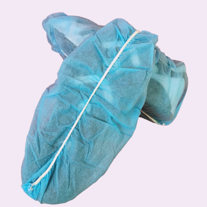 Disposable Non-Skid Shoe Cover with Rubber Band