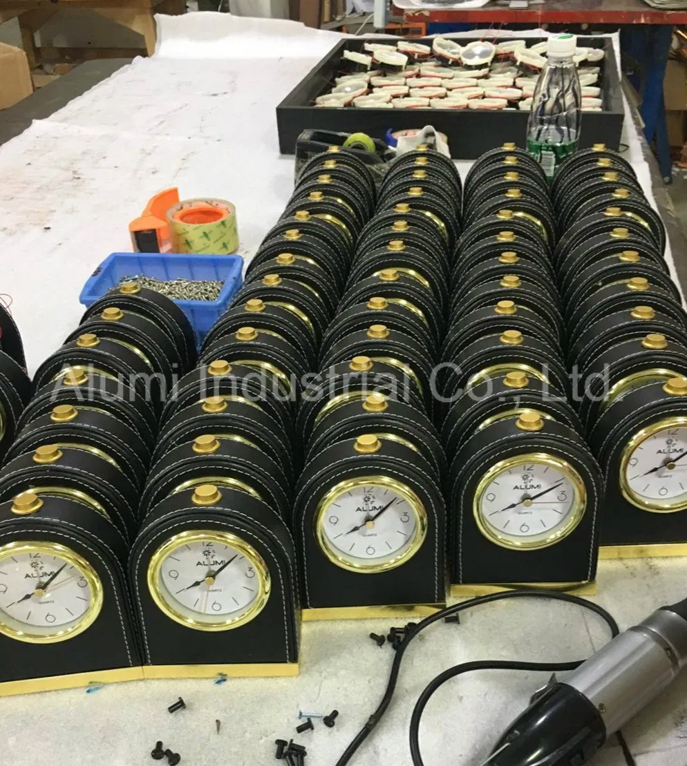 Hotel Silent Alarm Clock Metal Body Clock