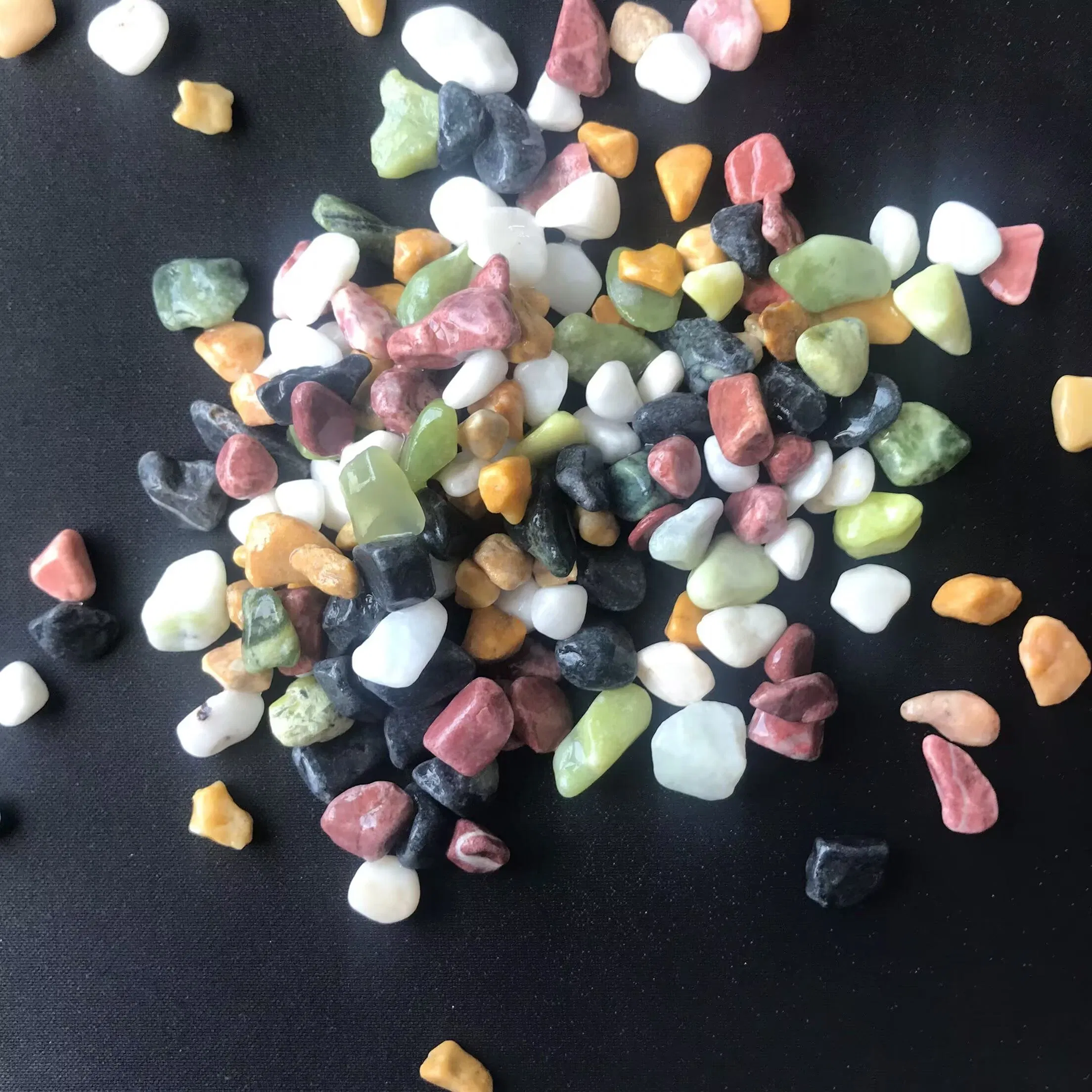 Vibrant Multicolored Stone Decorative Concrete Designs Natural Washed Pebbles