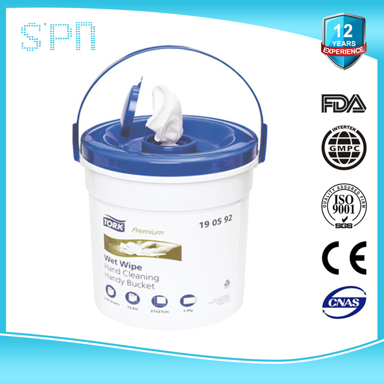 Special Nonwovens Ammonia-Free Household Portable Quick Clean Car Disinfect Soft Cleaning Bucket and Tube Wet Wipe
