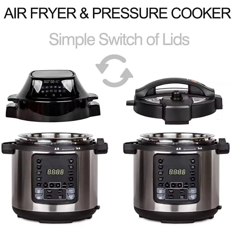 Cooking Made Easy with a Pressure Cooker Featuring LED Display and Detachable Lids