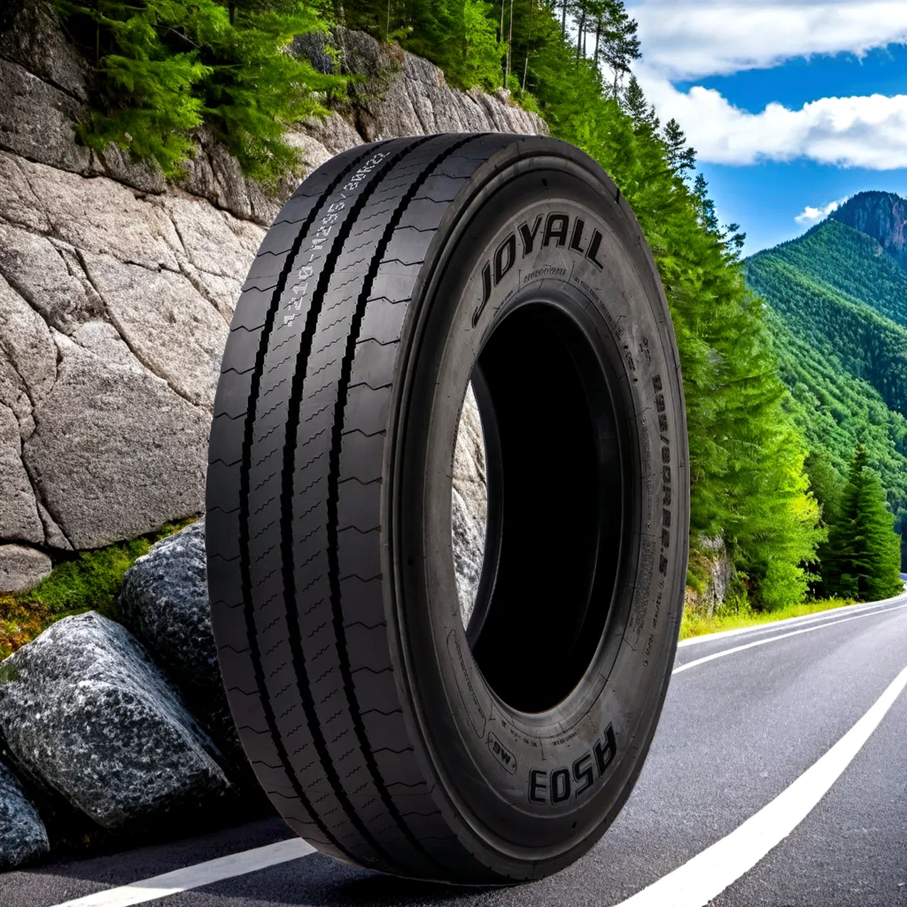 Joyall A503 275/70R22.5 Truck Tire for Bus Steer Trailer