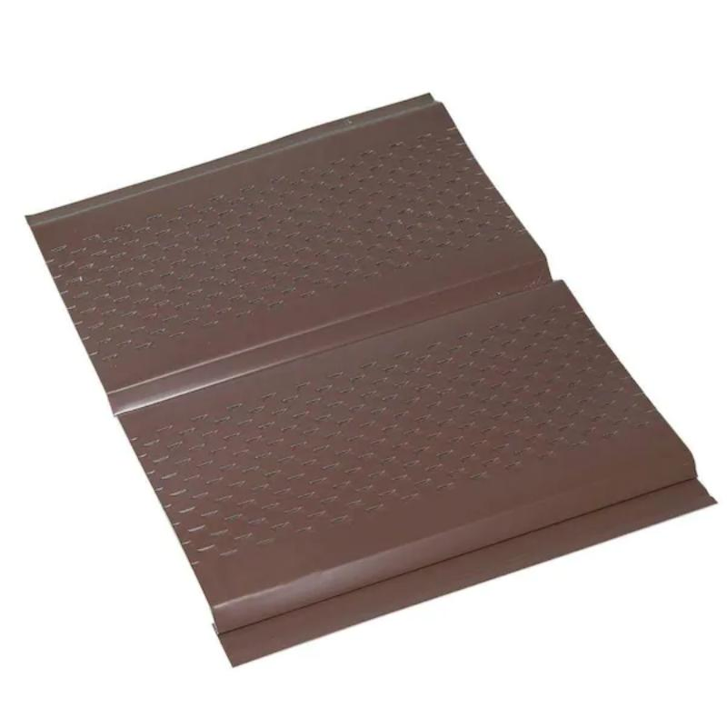 2 Panels Black Brown White Vented Aluminum Soffit
