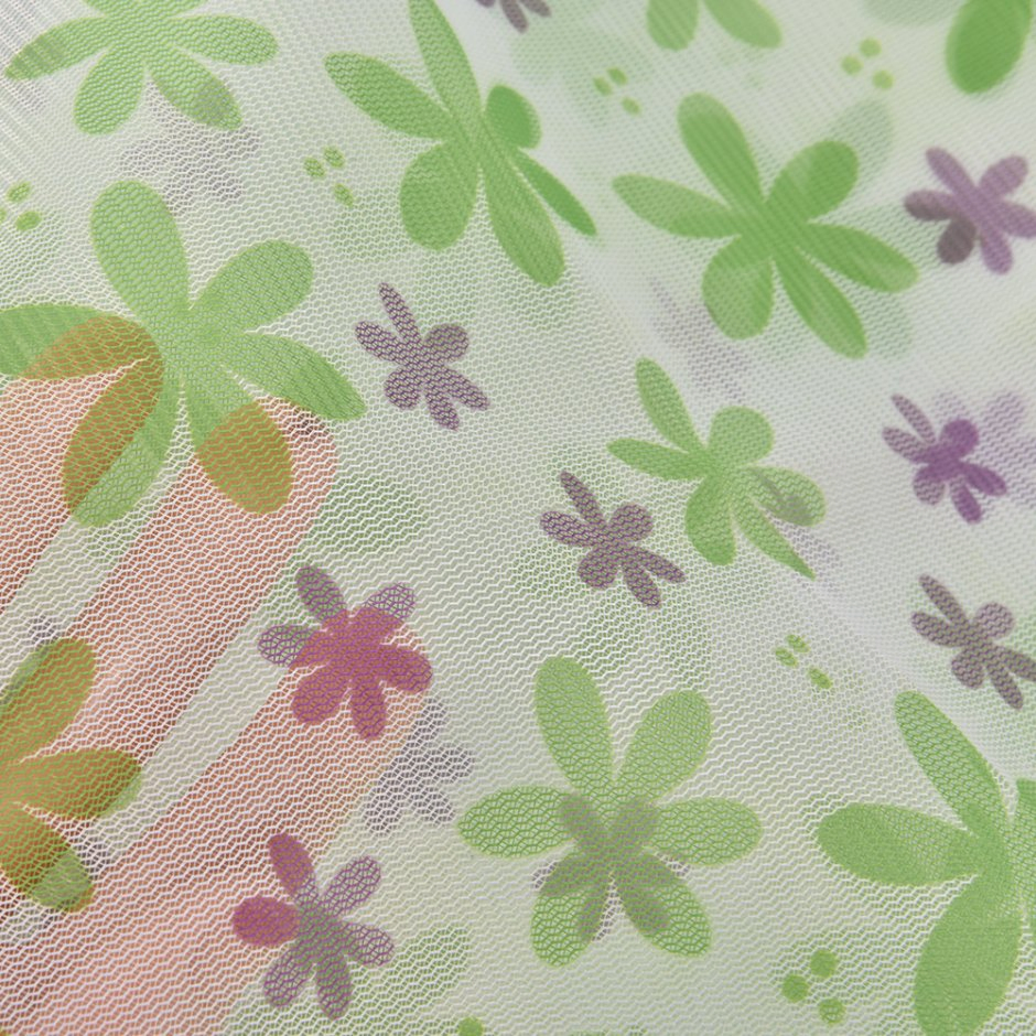 Printed Mesh Wash Bags with Zipper Travel Storage Laundry Bag