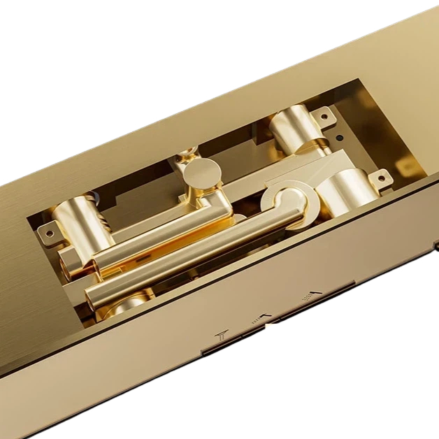 All-Copper Waterway Stainless Steel Thermostatic Shower Luxury Shower Set