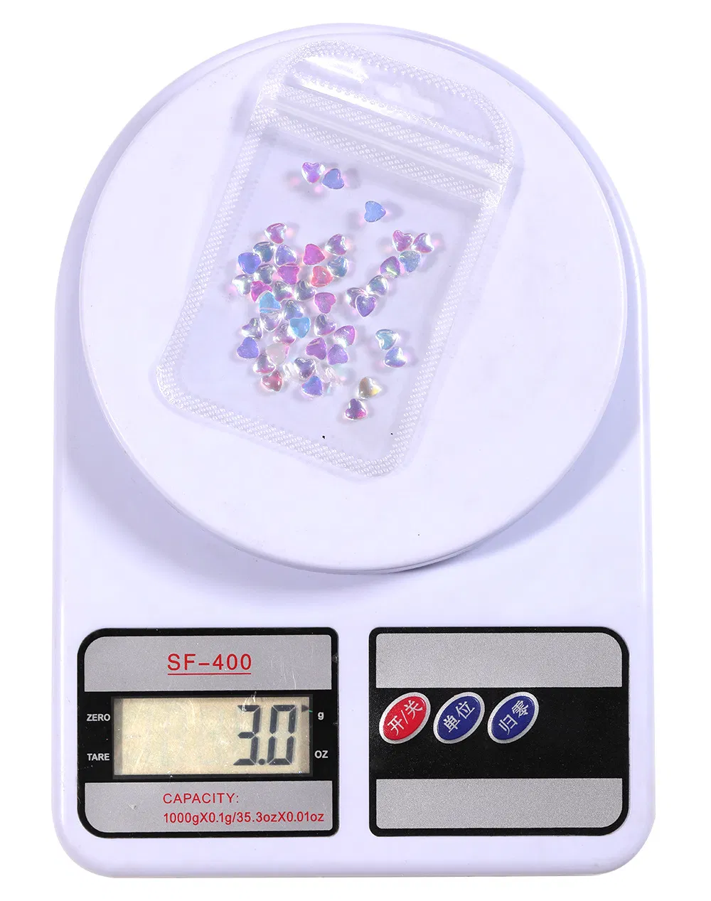 in Stock Aurora's Transparent Heart-Shaped Nail Ornament