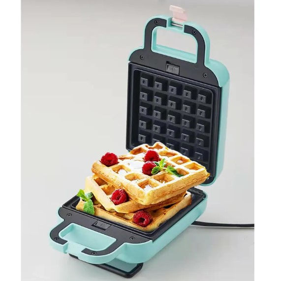 Home Nonstick Coating 5 Heart Shape Waffle Maker Electric Donut Pancake Maker with Temperature Control