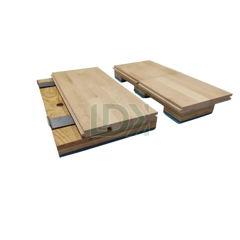 Hardwood Solid Wood Maple Flooring Wood Basketball Sports Flooring Synthesis