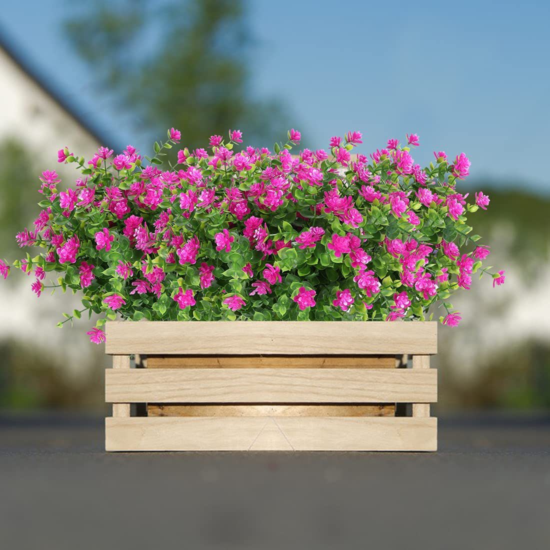 Кустарники искусственные зеленые висячие для сада