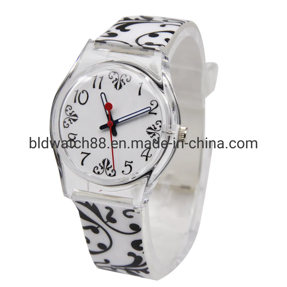 Cheap Promotion Waterproof Fashion Quartz Plastic Watches with Japan Movement