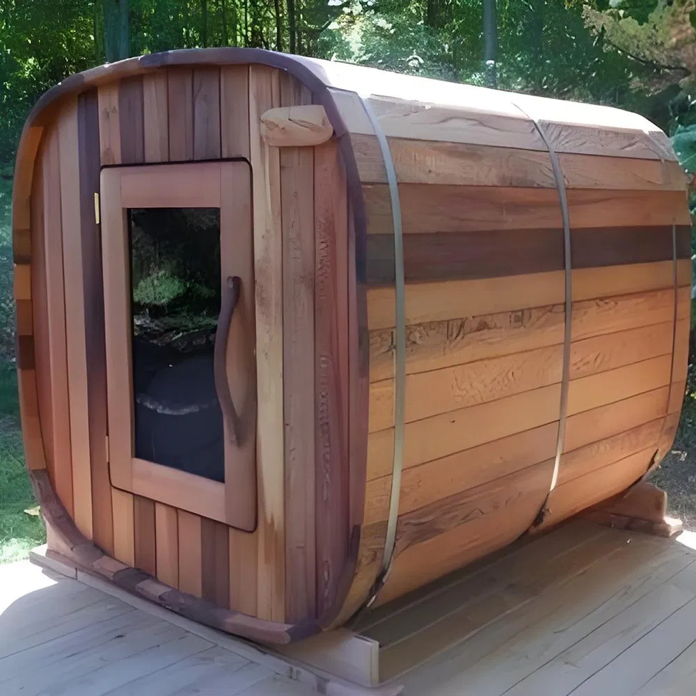 Уличная сауна-куб с подогревом, 2-8 человек