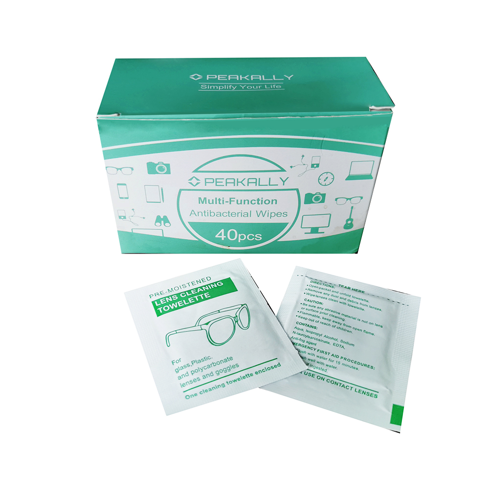 OEM Custom Disinfecting Wipe Mobile Cell Phone Glasses Screen Lens Wet Wipes, Screen Cleaning Towel
