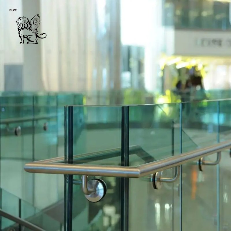 Factory Modern Stairs Safety Glass Protective Fence Tempered Laminated Glass Handrail Guardrail with Parts