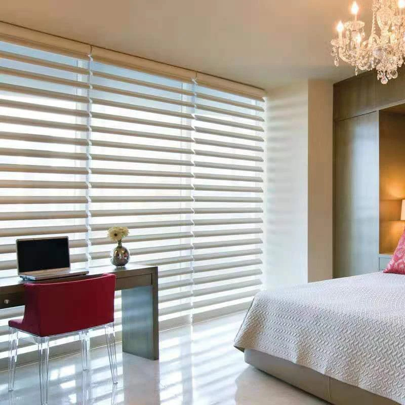 UV Protection Jacquard Custom Polyester Fabric Blackout Window Shangrila Blinds