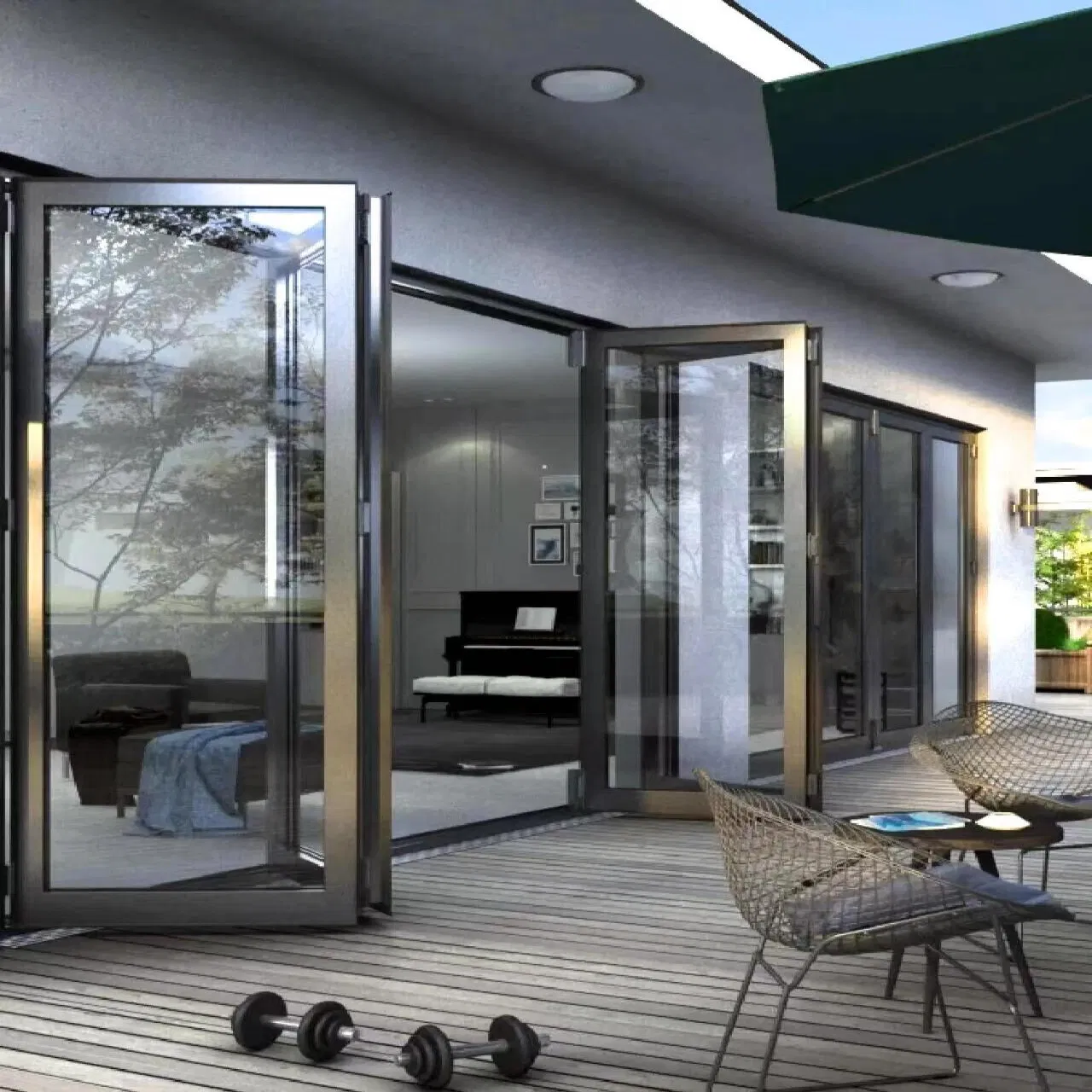 Premium Bi-Fold Sliding Doors for Courtyard and Patio