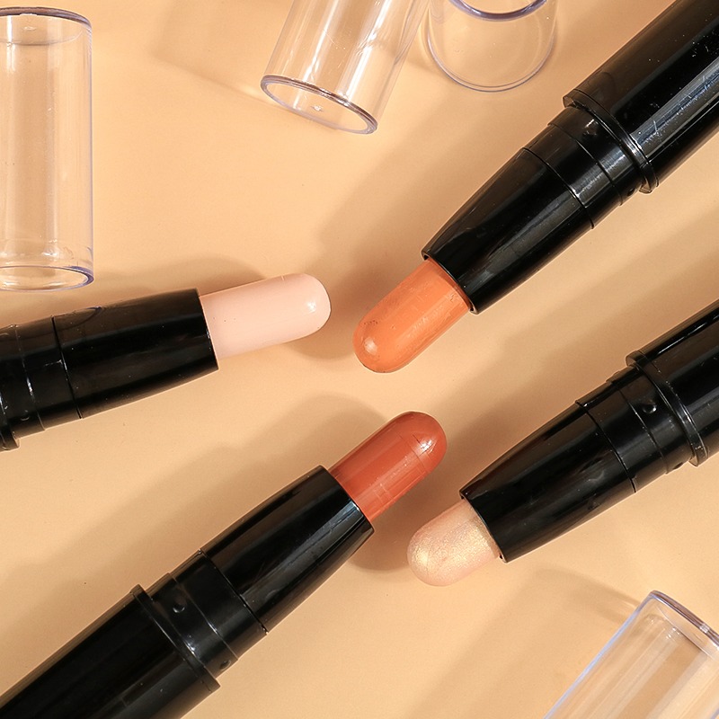 Contour Stick Customize Logo Double-Ended 3D Face Makeup Creamy Highlighter in Stock