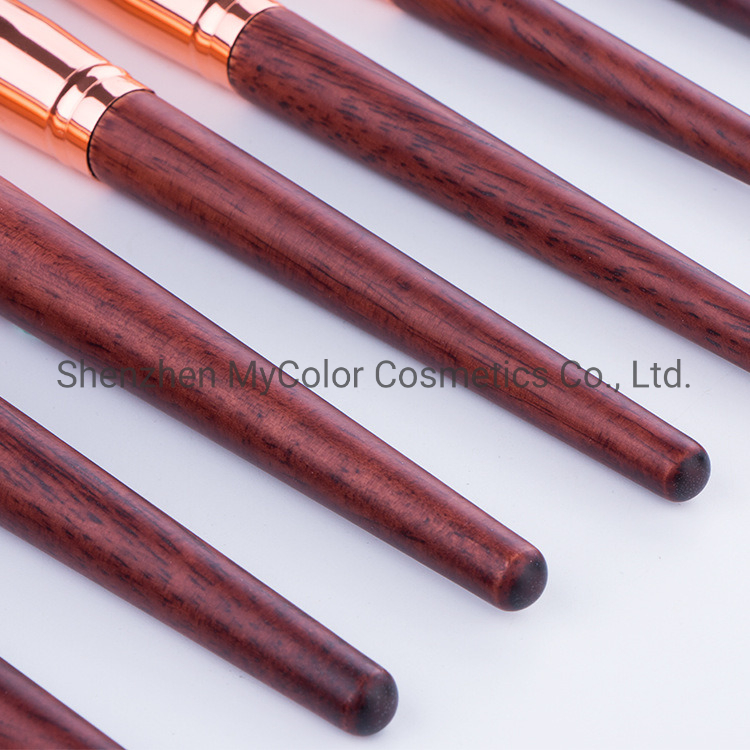 High Quality 17PCS Rosewood Makeup Brushes Vegan Make up Brush Set