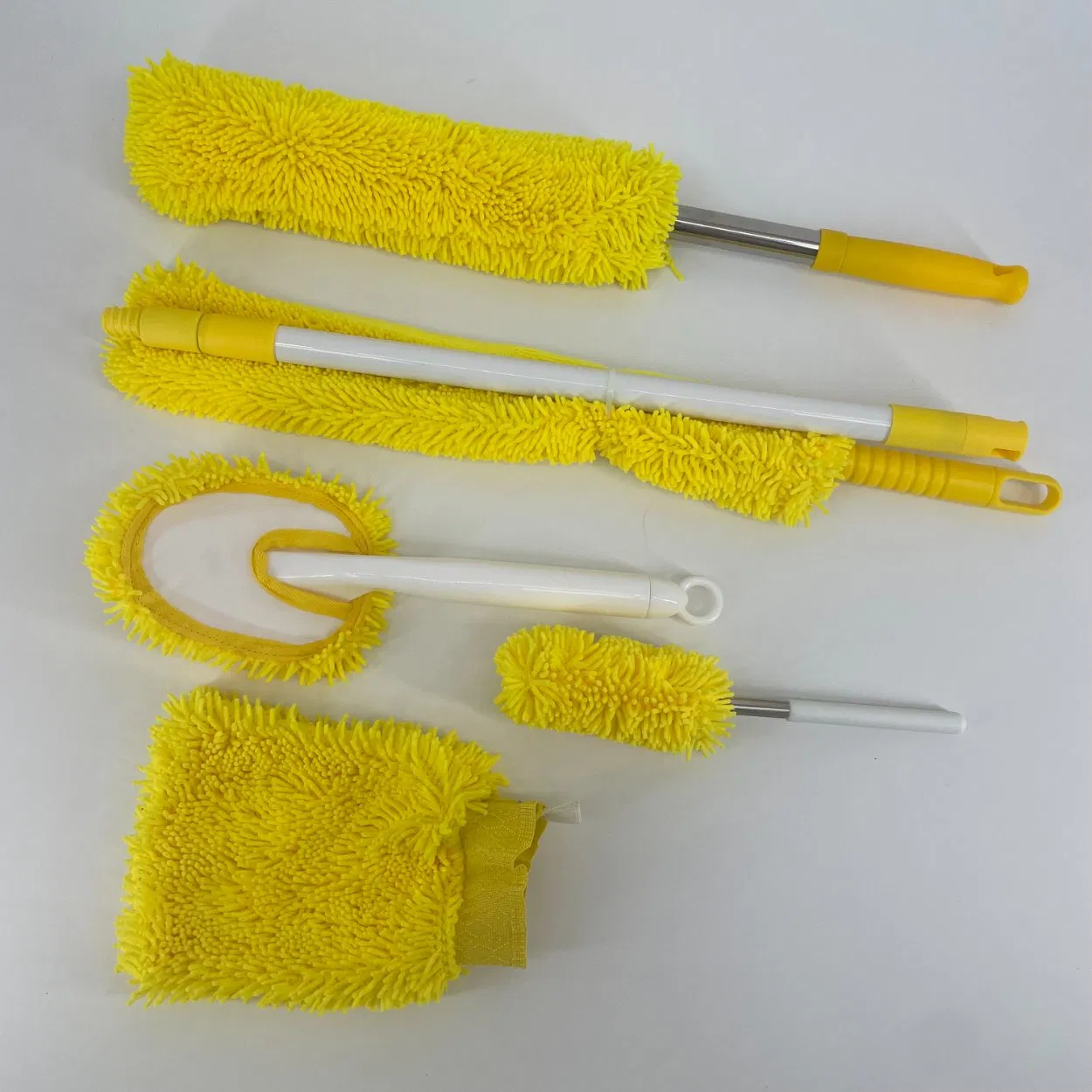 Chenille Head Duster Stainless Steel Handle Telescopic Duster
