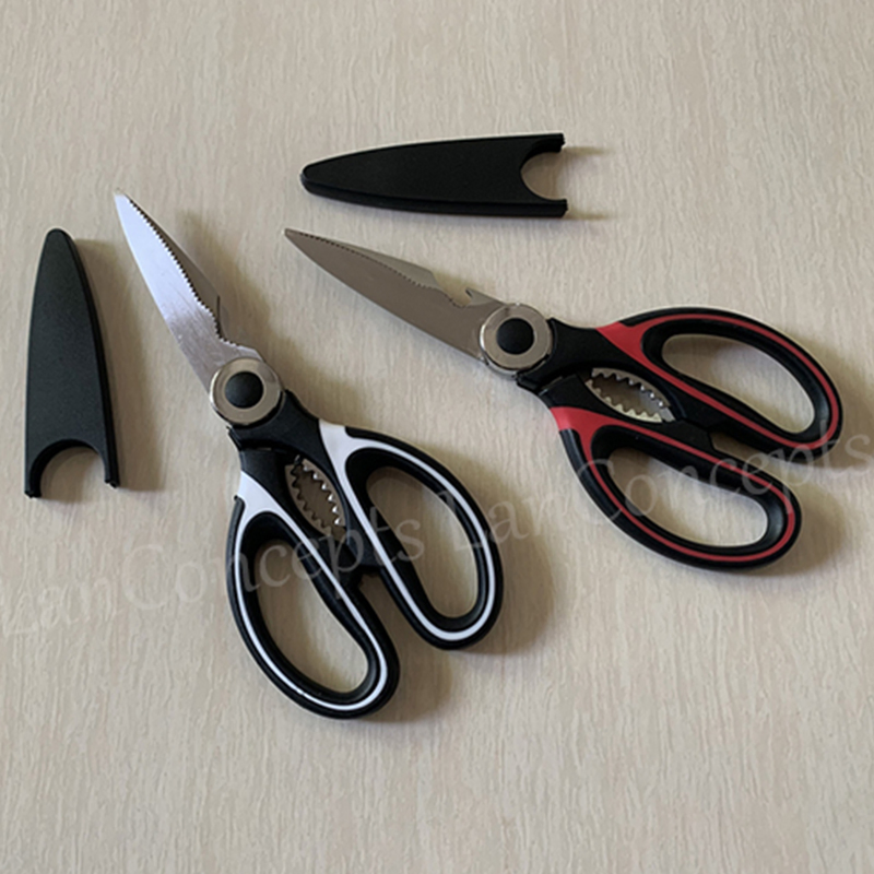 Multipurpose Kitchen Shears Cutting Shredding Multi-Function Scissors with Cover