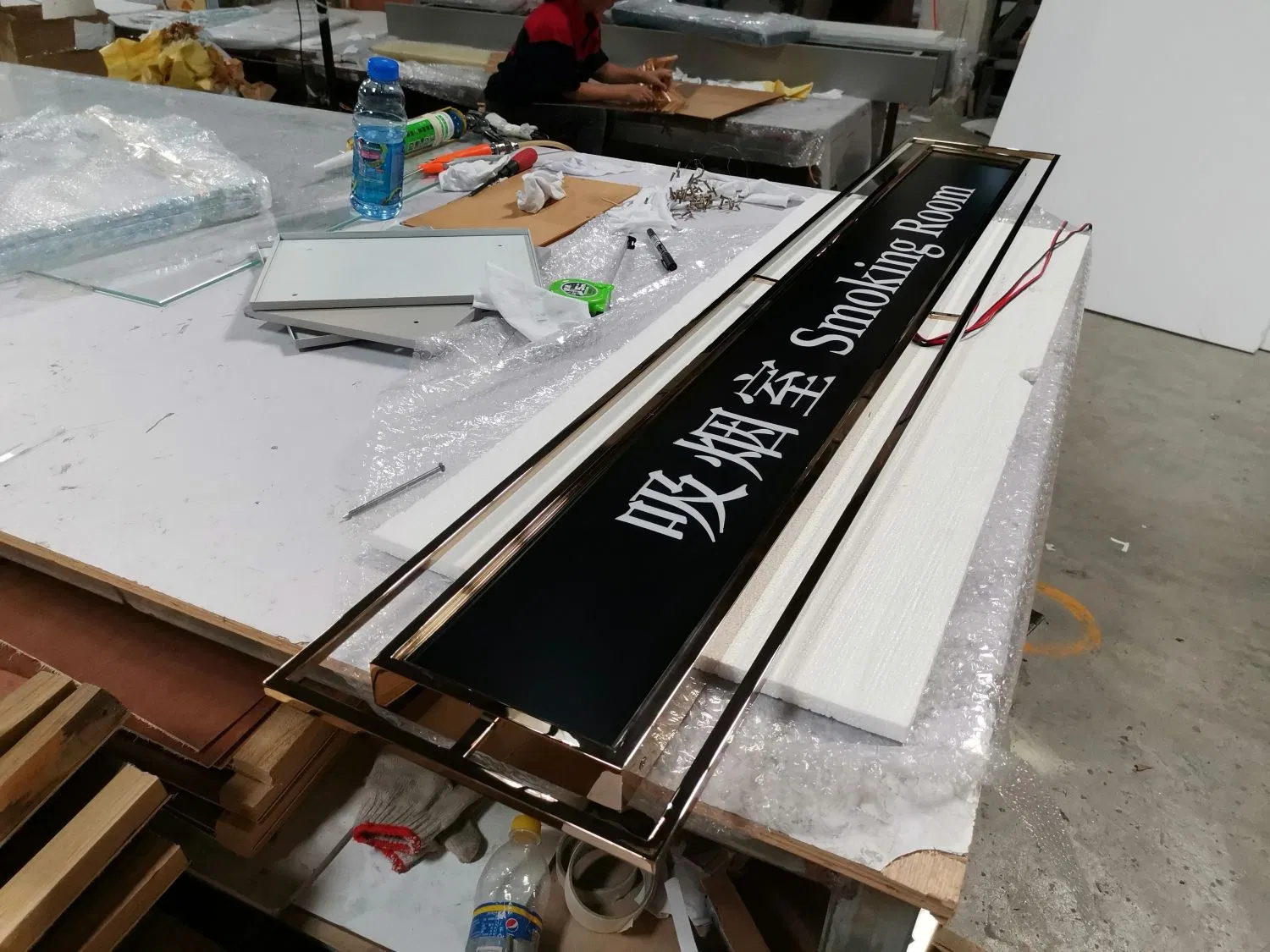 Hotel Smoking Room Sign Board 3D LED Sign