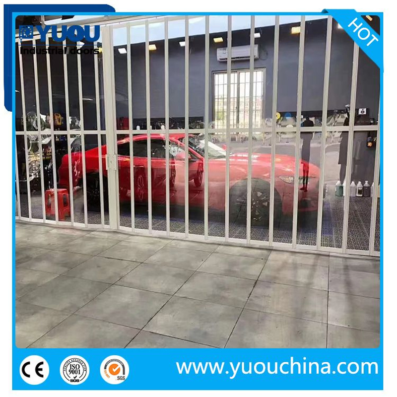 Transparent PC Slat Security Roller Shutter/Aluminum Folding Door