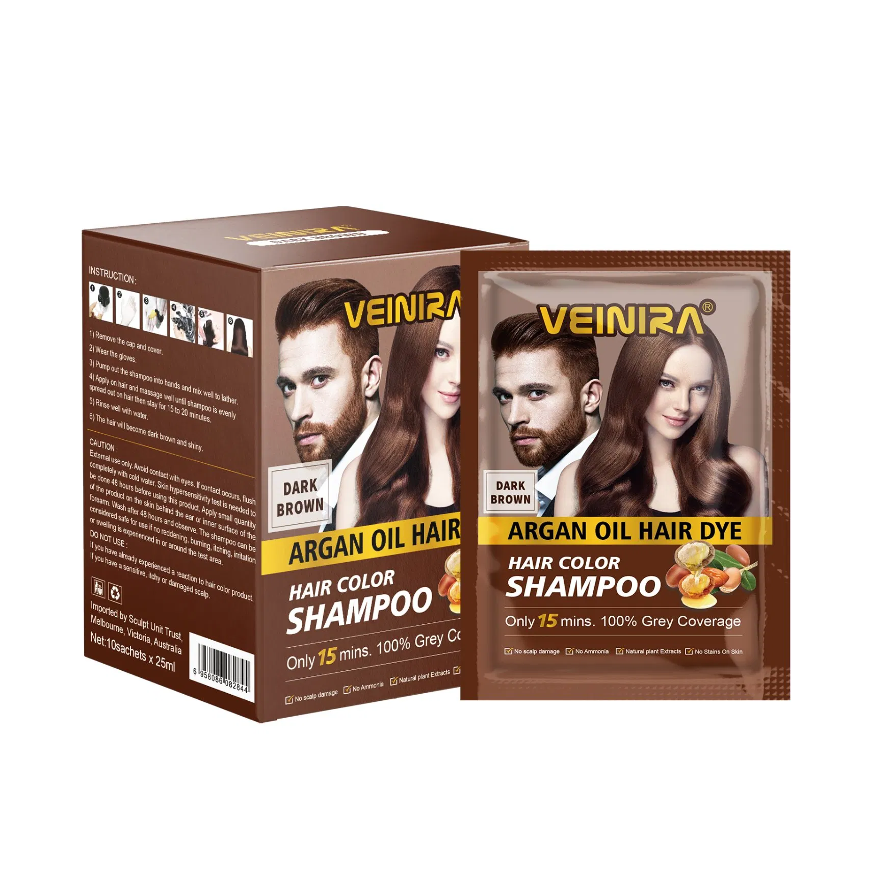 No Ammonia No Stain Skin Hair Color Shampoo Factory Supplier Private Label OEM