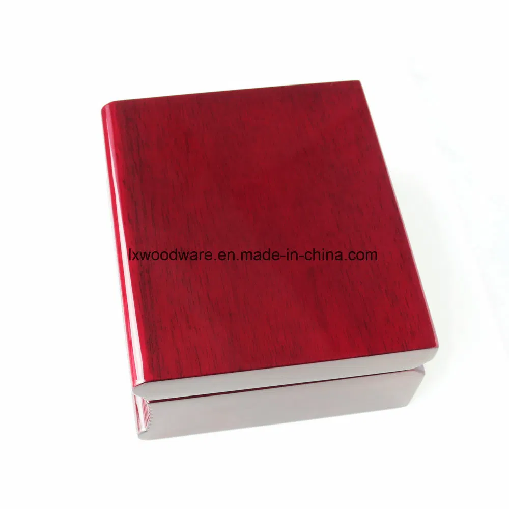 Rosewood Piano Finish Wooden Craft Art Book Gift Clock